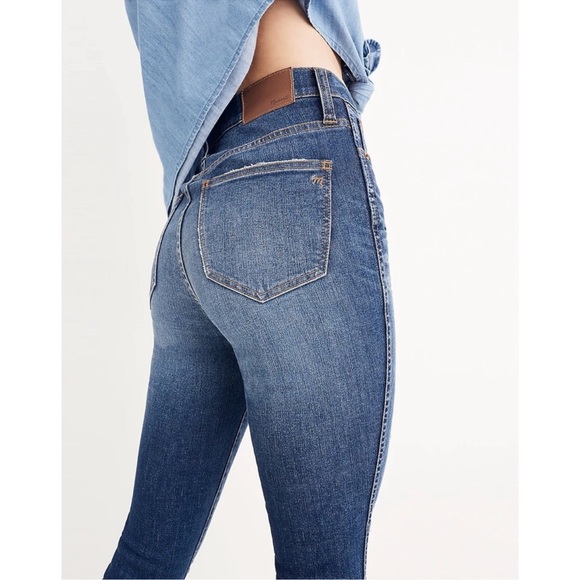 Madewell 10" High-Rise Skinny Jeans Drop-Hem Edition - Picture 4 of 16